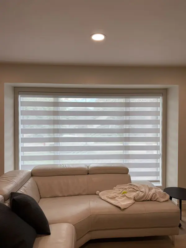 Zebra Blinds in a Winnipeg home by Bay Blinds Canada